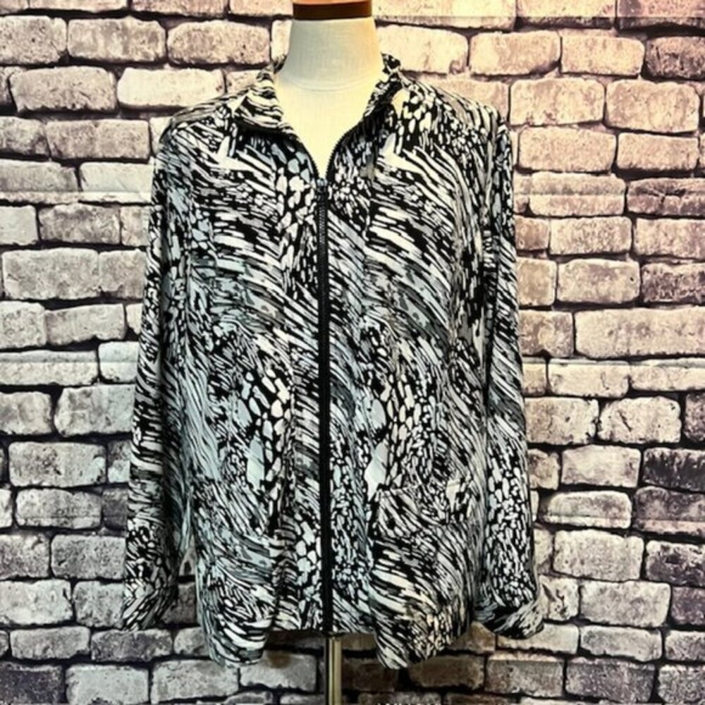 Chico's Zenergy Long Sleeve Zip Up Jacket Size XL